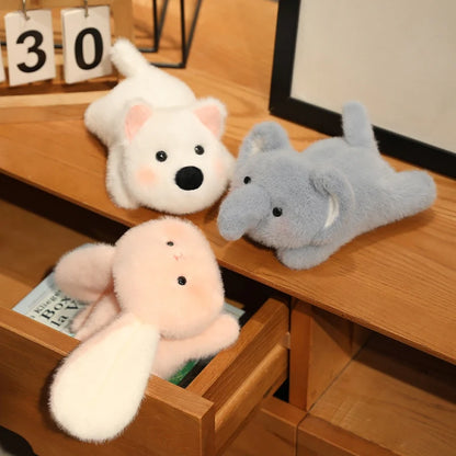 Animals Plush Toys Cute Frog/Duck/Cow/Horse Dolls Soft Birthday Gift For Girls And Children Accompany Appease Stuffed Dolls