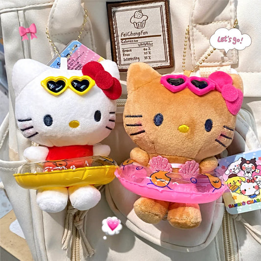 アニメ Sanrio カートゥーン キーチェーン ハローキティ ぬいぐるみ ペンダント キーリング チャーム バックパック 車用デコ バッグアクセサリー 女の子向けギフト おもちゃ