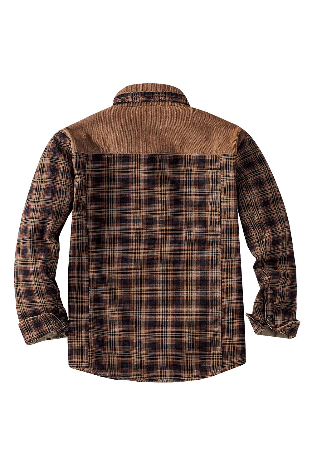 Men's Cotton Jacket Autumn Winter New Check Print Warm Casual Business Office Lapel Coat Men Middle-aged Elderly Cotton Clothes