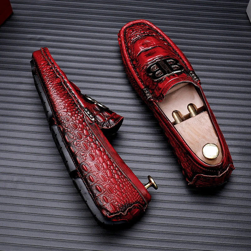 Loafers Men Men's Moccasins Slip-ons Casual Leather Luxury Shoes Designer Fashion Mocassin Homme Mocasines Hombre Autumn Loafer