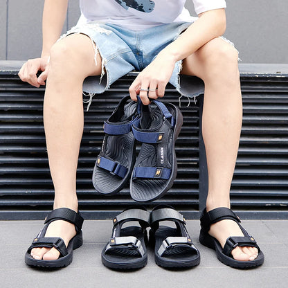 Men Sandals Summer Leisure Beach Holiday Sandals Men Shoes 2024 New Outdoor Sneakers Male Retro Comfortable Casual Sandals Men