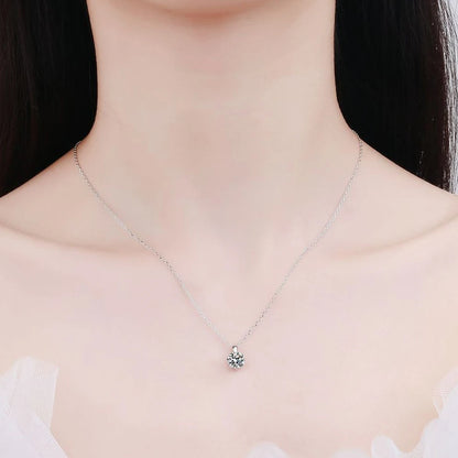 KNOBSPIN D VVS1 モアサナイト ネックレス ダイヤモンド ペンダント 1-3ct GRA認定 s925 スターリングシルバー 18k ネックレス レディース かわいいギフト