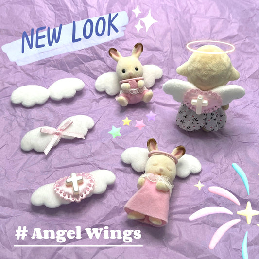 Calico Critters Clothes Anime Figure Doll Mini Accessory Angel wings Doll Clothes Accessory