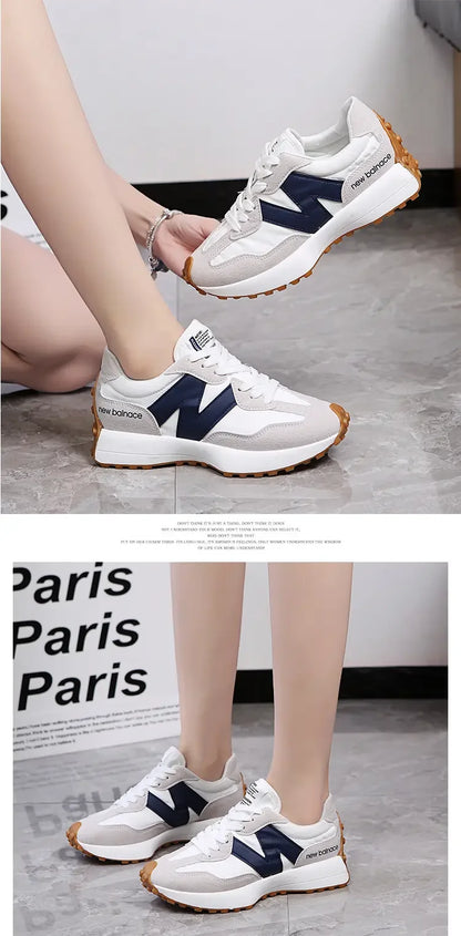 Women Sneakers 2025 New Spring Autumn Brand Luxury Vulcanize Shoes Casual Footwear Zapatillas Mujer Light Flat Breathable Shoes
