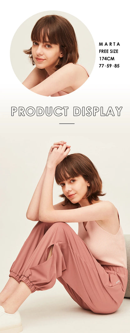 OhSunny レディース ワイドレッグパンツ 日焼け防止 UVカット UPF50+ オーバーサイズ カジュアル トラウザーズ ストリートウェア ルーズストレート フルパンツ 新作
