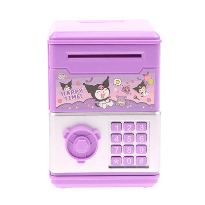 1 PCS Sanrio Anime Kawaii Kuromi My Melody Cinnamoroll Safe Shape Children's Piggy Bank Girl Heart Cute Toy Birthday Gift