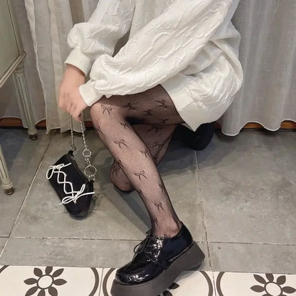 レディース ガールズ ゴシック カートゥーン フィッシュネット ストッキング ヘビ Kuromies スカル ソックス メッシュ タイツ パンティ ロリータ プラスサイズ パンティホース レギンス