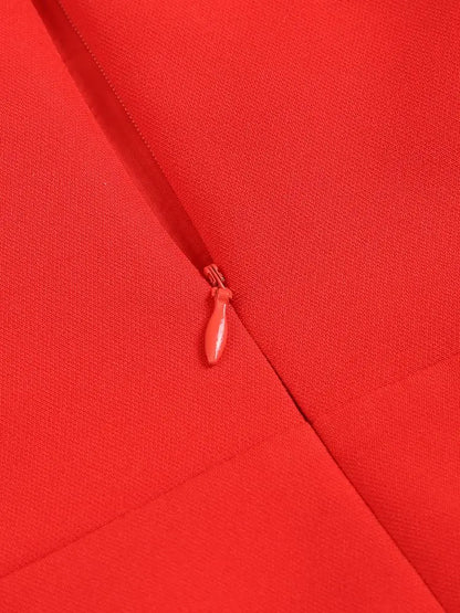 Red Brithday Dresses for Women Elegant prom Gown Sexy Strapless 3d Big Flower Evening Dress 2025 Summer Fashion Party Outfits