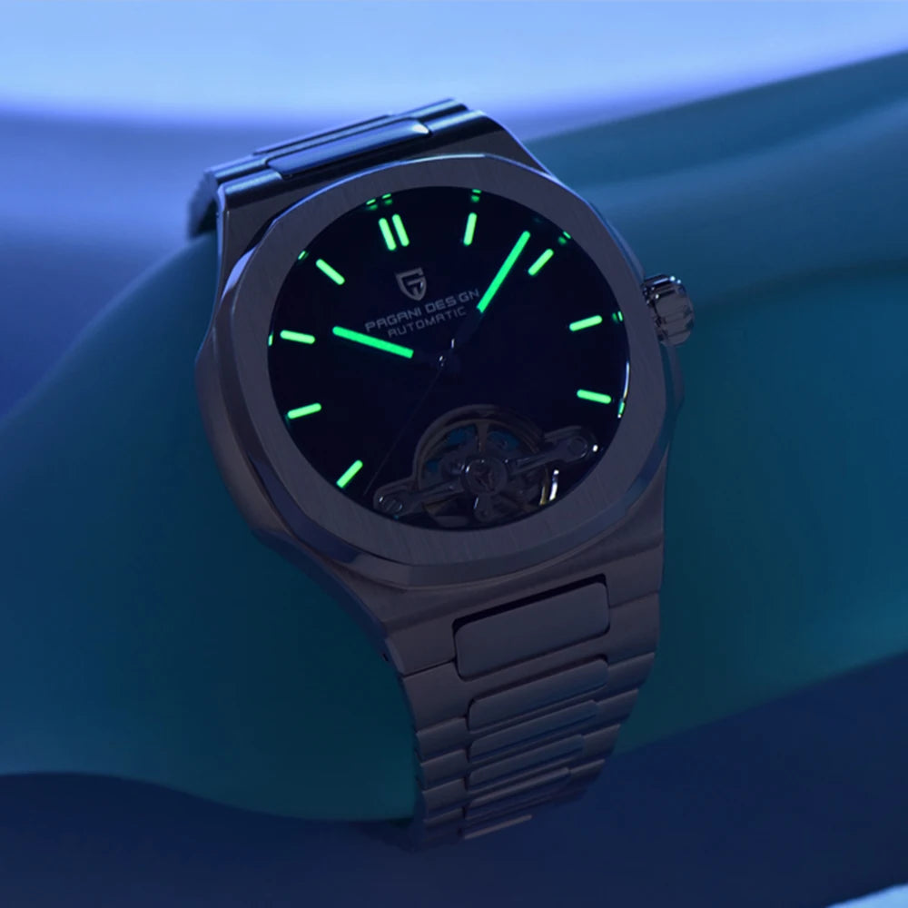 PAGANI DESIGN Men's Watch Luxury Mechanical Watches For Man Tourbillon Automatic Wristwatch Sapphire Mirror Clock Man Sport Gift