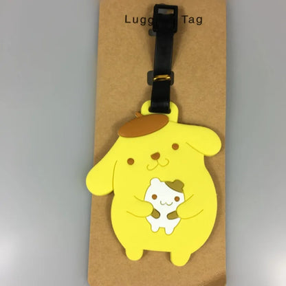 サンリオ クローミ マイメロディ 旅行用アクセサリータグ シリカゲル製 スーツケースID住所ホルダー 荷物タグ 携帯用ラベル