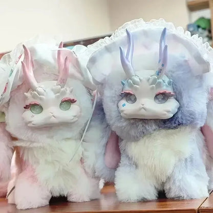 Tutulong Blind Box Fantasy Forest Tea Party Series Mysterious Box Cute Rabbit Dragon Surprise Box Plush Doll Toy Figure Kid Gift