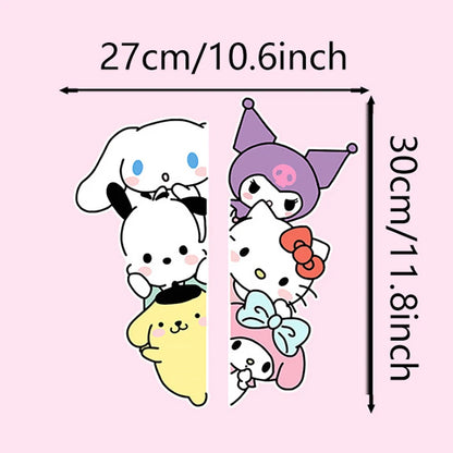 Sanrio Hello Kitty Car Sticker Car Handle Protective Film 3D Cute Car Door Stickers Waterproof Vinyl Decal Car Accessories Decor