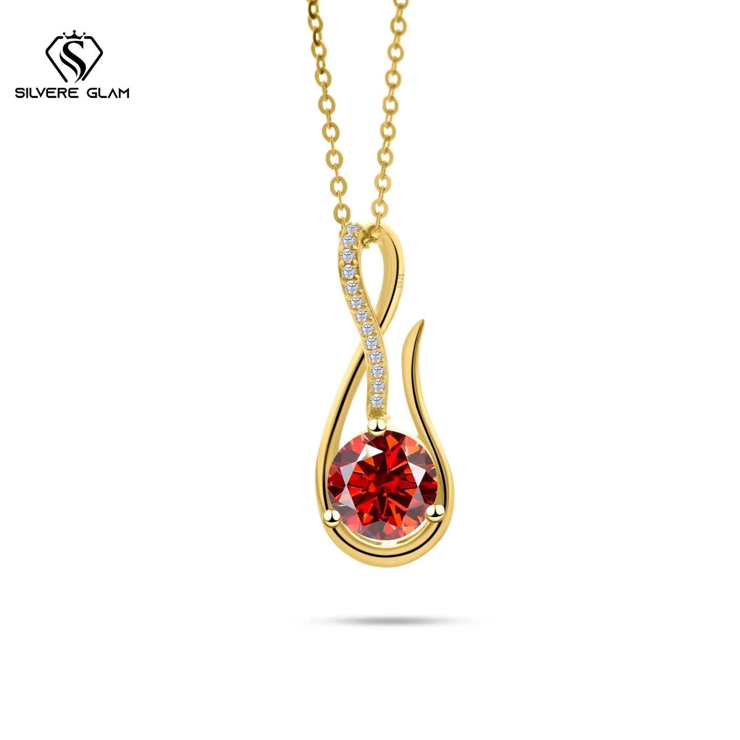925スターリングシルバーネックレス 2CT Dカラー モアサナイト 音楽シンボルネックレス レディース アニバーサリー ファインジュエリー ママネックレス