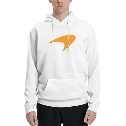 M-McLarens Papaya Logo Hoodies Men Women Casual Pullover Sweatshirts Fashion Long Sleeve Hooded Autumn Winter