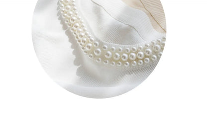 Korea Knitted Vests Women Top Solid Tank Blusas Mujer De Moda Summer New Fashion Female Sleeveless Beading Casual Thin Tops