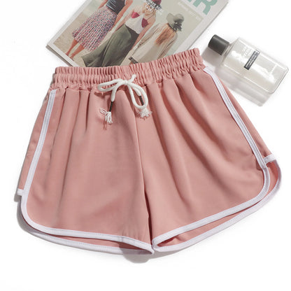 1pcs Summer Women Casual Solid Shorts Girl Gym Workout Shorts Pants Ladies Mid Waisted Yoga Short Student  Loose Shorts S-3XL