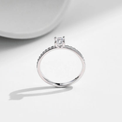MODIAN D Color Moissanite Ring Delicate Square 925 Sterling Silver Lab Diamond Ring For Women Wedding Statement Jewelry