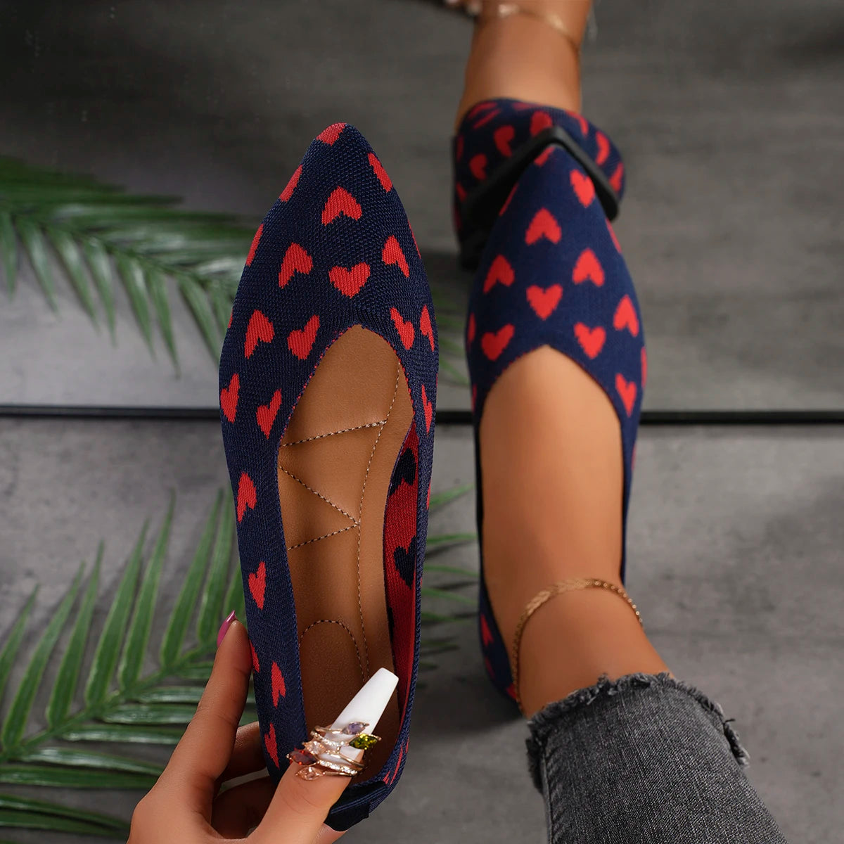 Women Flats 2024 New Spring Ballet Fashion Pointed Single Shoes Soft Sole Flying Woven Flat Shoes for Women Zapatos De Mujer