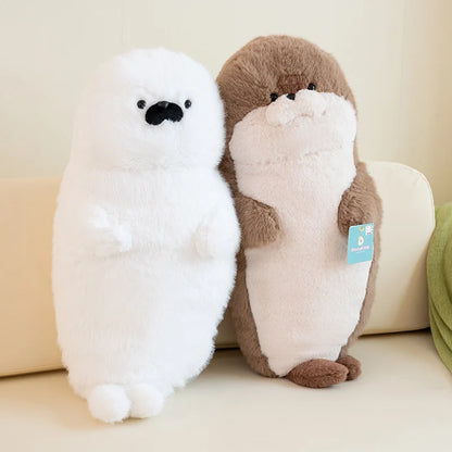 高品質 本物 かわいい 漫画 海の生き物 カワウソ ぬいぐるみ 枕 ヘッドセット ブルーシール カワウソ ぬいぐるみ 誕生日プレゼント