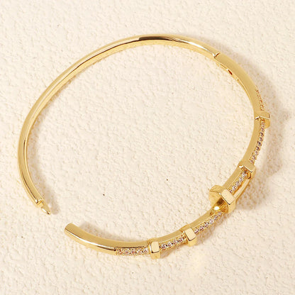 Female Jewelry Nail Bracelets Trendy Bracelet Zircon Screw Bracelet For Women Everyday Party Festive Jewelry As Gifts