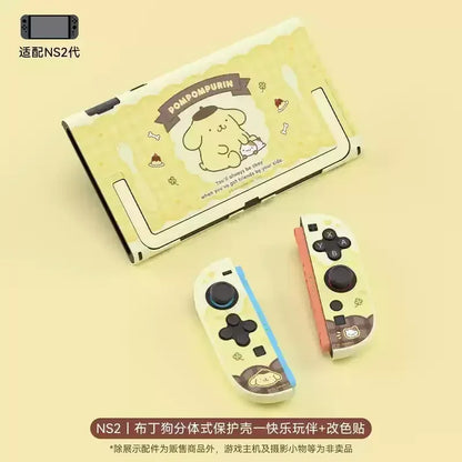 New Sanrio Figure Kuromi Hellokitty Switch2 Protective Case Hardshell Case Pluggable Base Ns2 Accessories Ornaments Girls Gift