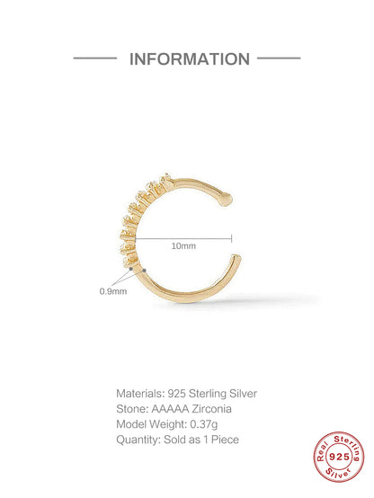 Aide 925 Sterling Silver 1pc Geometry Multi Piercing Stud Earrings For Women K Gold Simple Elegant Tassel Jewelry Gift Pendiente