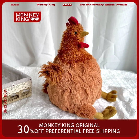 Jellycat Plush Chicken Pillow Stuffed Soft Cartoon CecileChien Furry Animal Kawaii Plush Collection Funny Toy Gift for Children