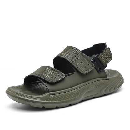 Sandals for men summer style soft sole casual wear-resistant anti slip black sandals for outdoor wear water wading beach shoes