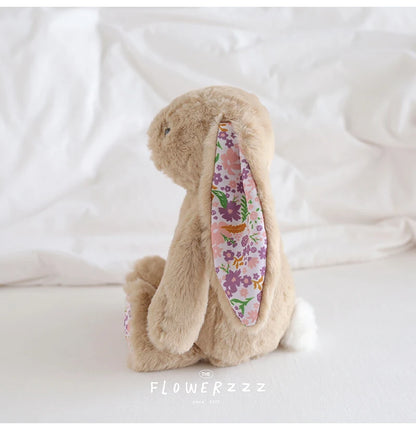 30cm ボニーラビット 花耳ぬいぐるみ 漫画ぬいぐるみ ウサギ人形 子供部屋装飾 おもちゃ 柔らかい 女の子への誕生日プレゼント