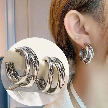 925 Silver Needle Korean Fashion Leaf Flower Earrings For Women Metal Earings Jewelry 2025 Trending Women's Gold Color Earrings