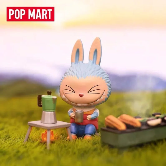 Pop Mart Labubu Elf Wilderness Travel Series Camping Confirmed Guess Bag Caja Ciega Toy Cartoon Animals for Girls Gift