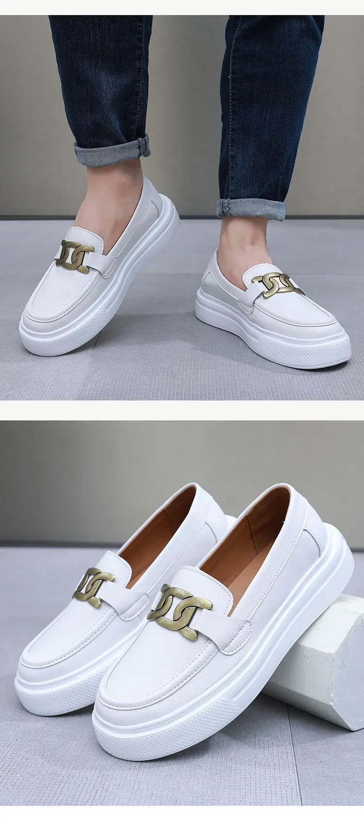 Black Loafers Shoes For Men Luxury Slip-on Shoes Men Unisex Breathable Casual Leather Shoes Man Driving Shoes Zapatos Hombre