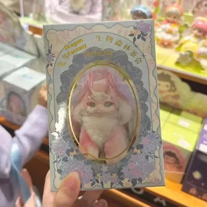 Tutulong Blind Box Fantasy Forest Tea Party Series Mysterious Box Cute Rabbit Dragon Surprise Box Plush Doll Toy Figure Kid Gift