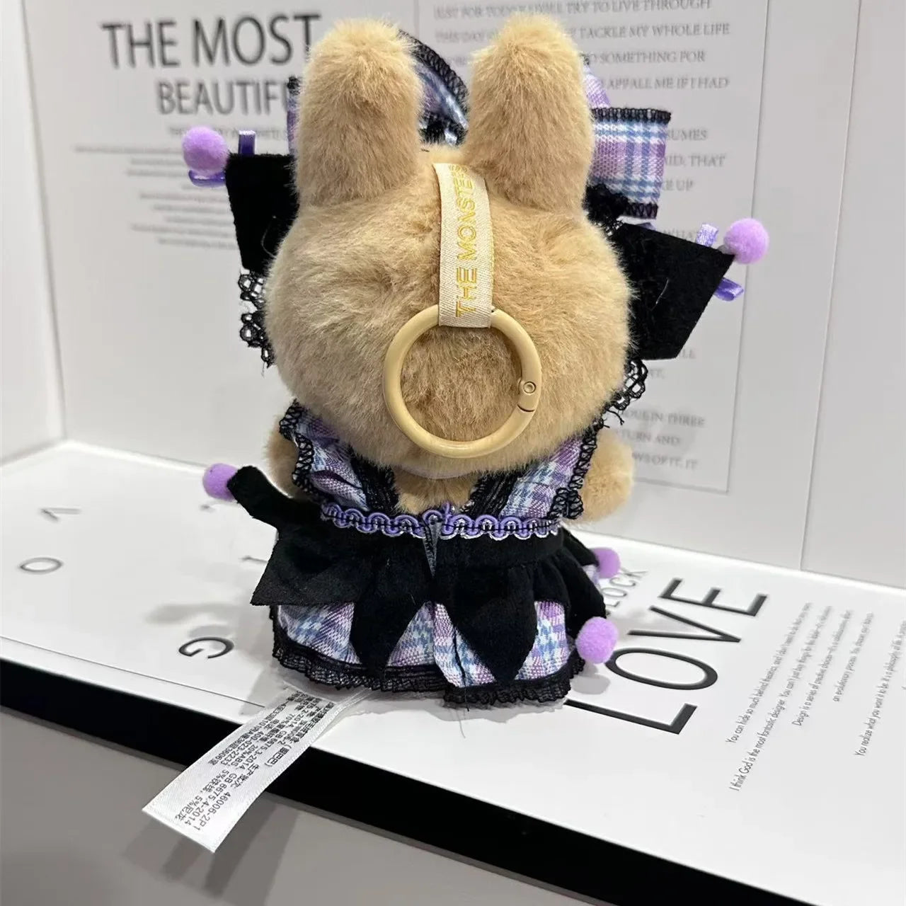 17cm Doll's Clothes for Labubu Monster Outfit Kuromi Dress Purple Hair Band Cool DIY Kids Gift Unique Accessories for Girls
