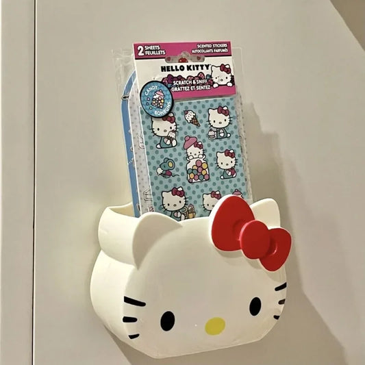 Sanrio Bathroom Shelf Punch-Free Hello Kitty Sink Yoothbrush Toothpaste Comb Storage Box Household Products Decorative Organiser