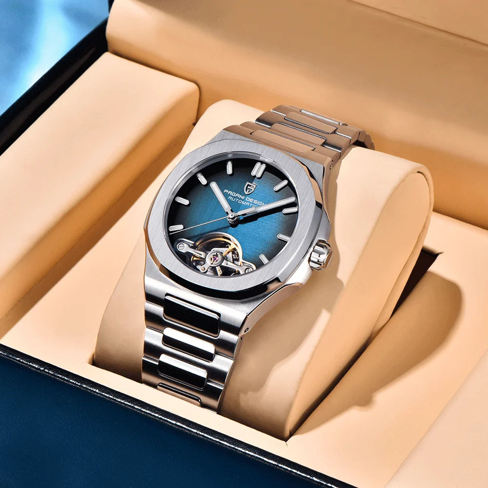 PAGANI DESIGN Men's Watch Luxury Mechanical Watches For Man Tourbillon Automatic Wristwatch Sapphire Mirror Clock Man Sport Gift