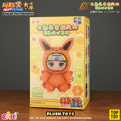 In Stock TOP TOY Naruto EAKI Cute Beast Party Sasuke Vinyl Cute Plush Blind Box Figure Pendant Gift