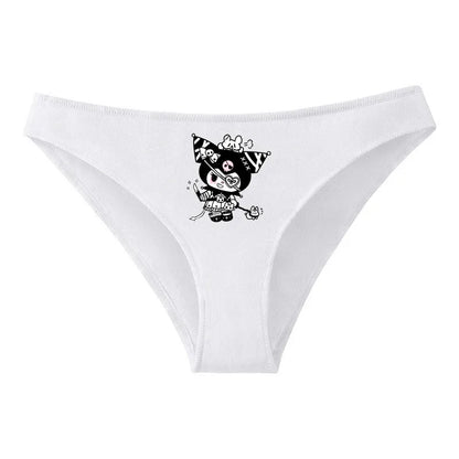 Hello Kitty Pure Cotton Triangle Pants Child Kawaii Pattern Underpants Kuromi Black White Daily Clothes Shorts Birthday Gift