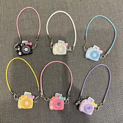 Labubu Doll Accessories Dollhouse Mini DIY Camera Dress Up Plush Toy for 17cm Hanging Neck Accessories Dollhouse Pendant