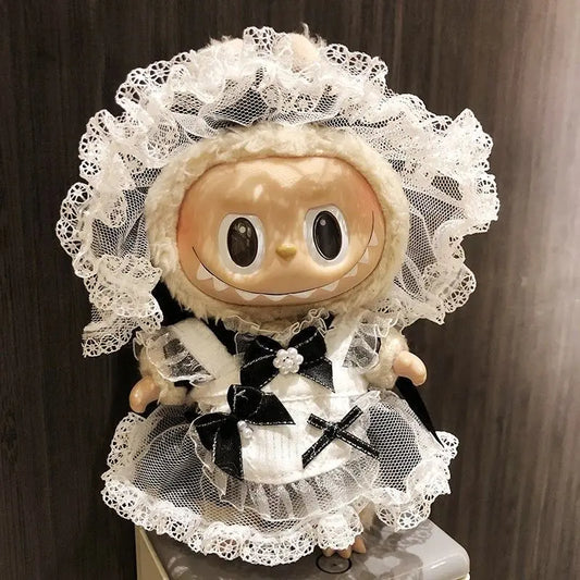 Labubu Macarons Pendant Clothes Popular Labubu Vinyl Toy Blind Boxes Pop Mart Dolls Clothing Labubu Holiday Children'S Gift
