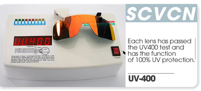 SCVCN サイクリンググラス バイクサングラス メンズ UV400 アイウェア アウトドアスポーツ MTB ゴーグル 自転車 レディース ライディング ハイキング サングラス