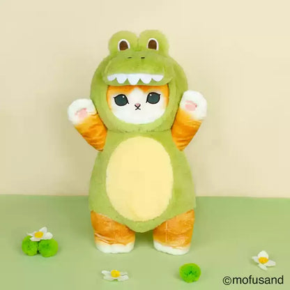 Mofusand 30/50cm Plush Toys Kawaii Cat Cosplay Costume With Dino/Cow Outfits Cute Stuffed Animal Birthday Gift For Kids And Girl
