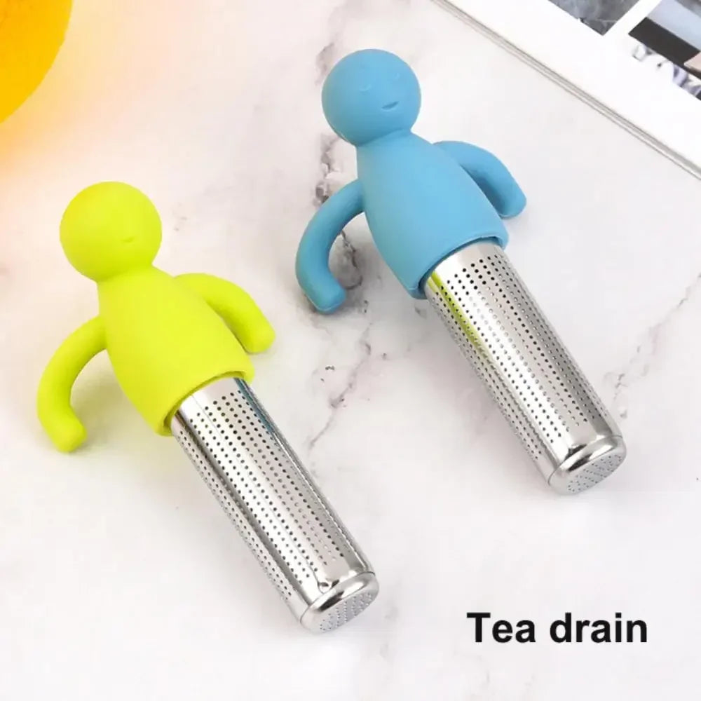 Stainless Steel Tea Infuser Kitchen Accessory Household Use Reusable Metal Makeup Brushes  Massage Kitchen Dining Bar Garden