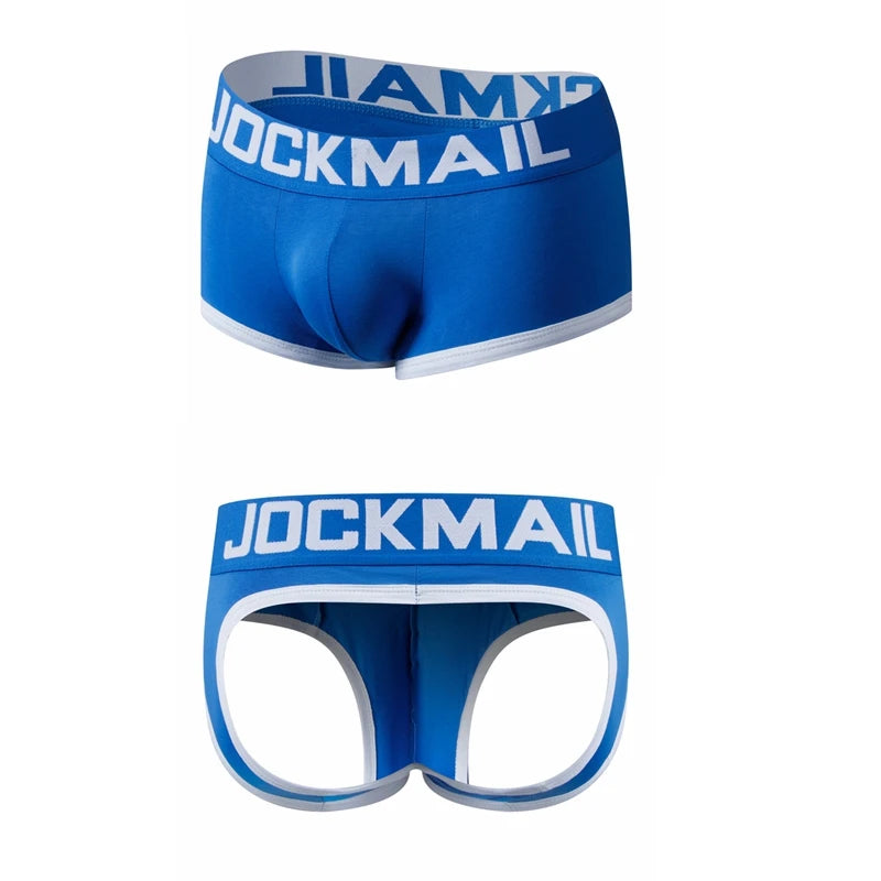 Men's Panties Jockstraps Men Underwear Gay Thong Man Boxer Shorts Underpants Slip Sexy Cotton Pouch Cuecas Gay Thongs G String