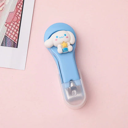 Cute Cartoon Nail Clippers Kawaii Cinnamoroll Hello Kitty Kuromi Melody Nail Clipper Folding Nail Clippers Nail Beauty Tools