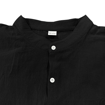 2025 New Spring and Summer Men's Suit Linen Casual Loose Breathable Long Sleeves Shirt Trousers 2Set of Beach Vacation Essential