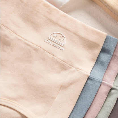 5PCS/Set M-XXXL High Waist Pure Cotton Panties Women Briefs Underwear Girls Panties Cotton Crotch Female Lingerie