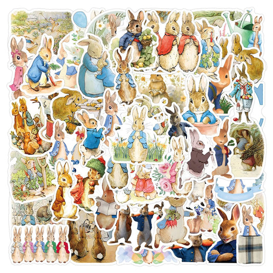 10/30/50pcs Cute Cartoon Peter Rabbit Stickers Kawaii Graffiti DIY Motorcycle Fridge Computer Bike Car Waterproof Decals Kid Toy