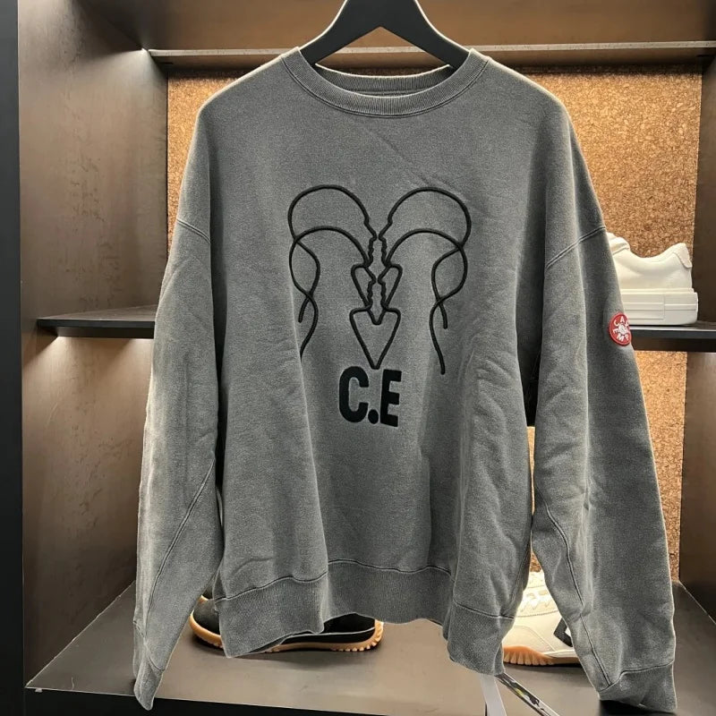 Batik Embroidery Black CAV EMPT Hoodies High Quality CE Retro Pullover Couple Cavempt Hoodie Sweatshirts for Men Women Hooded