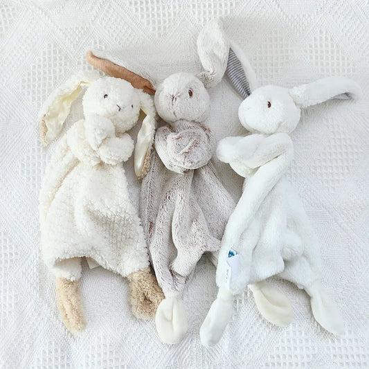 Baby Security Blanket Cartoon Bunny Rabbit Plush Toys Appease Towel Newborn Blankie